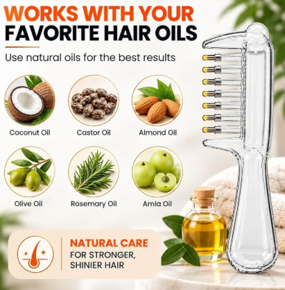 Transparent Hair Scalp Applicator Comb