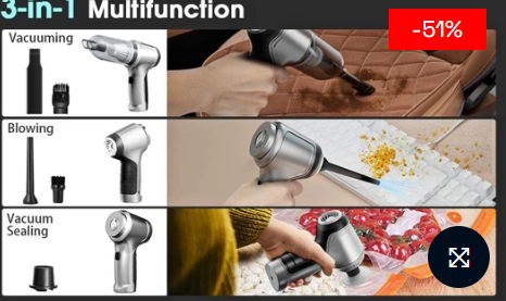 3 in 1 Handheld Vacuum Cleaner
