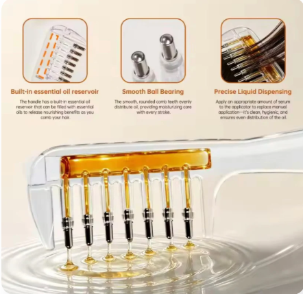 Transparent Hair Scalp Applicator Comb